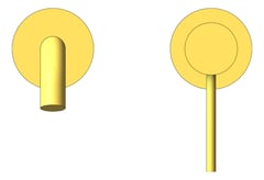 Front Image of MixerSet Wall Phoenix VividSlimline SwitchMix Basin Bath