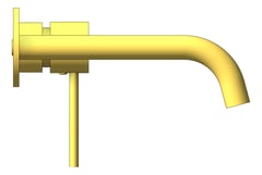 Left Image of MixerSet Wall Phoenix VividSlimline SwitchMix Basin Bath