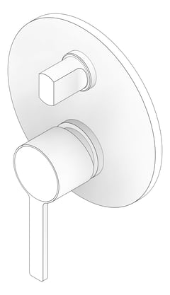 3D Documentation Image of MixerTap Shower Phoenix LexiMKII Bath Diverter