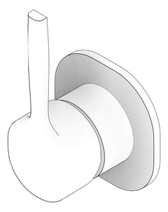 3D Documentation Image of MixerTap Shower Phoenix Vask PinUp