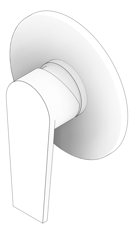 3D Documentation Image of MixerTap Wall Phoenix Arlo