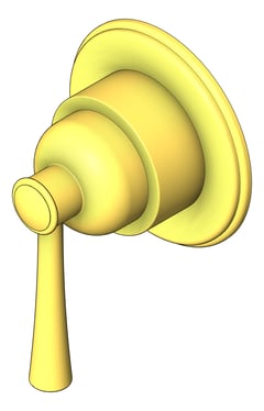 3D Shaded Image of MixerTap Wall Phoenix Cromford SwitchMix