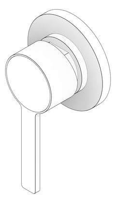 3D Documentation Image of MixerTap Wall Phoenix LexiMKII Shower