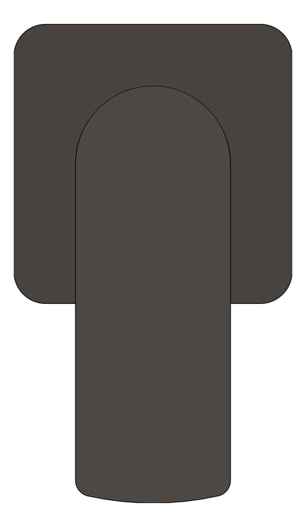 Front Image of MixerTap Wall Phoenix Mekko