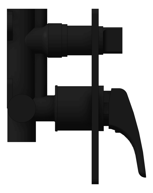 Left Image of MixerTap Wall Phoenix Rush Diverter