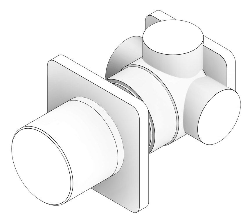 3D Documentation Image of MixerTap Wall Phoenix Toi