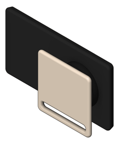 3D Shaded Image of MixerTap Wall Phoenix Zimi