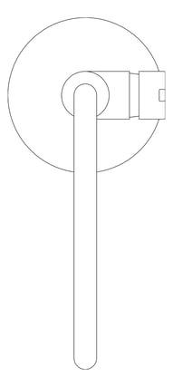 Plan Image of Mixer Bath Phoenix VividSlimlineOval FloorMount
