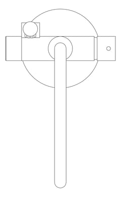 Plan Image of Mixer Bath Phoenix VividSlimline FloorMount HandShower
