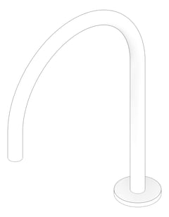 3D Documentation Image of Mixer Sink Phoenix Axia Hob Gooseneck 220