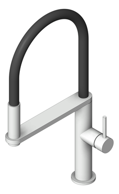 3D Shaded Image of Mixer Sink Phoenix Blix FlexibleHose