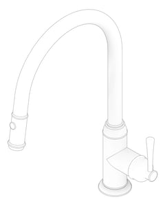 3D Documentation Image of Mixer Sink Phoenix Cromford PullOut 200mm