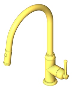 3D Shaded Image of Mixer Sink Phoenix Cromford PullOut 200mm