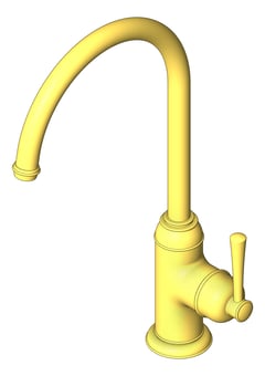 3D Shaded Image of Mixer Sink Phoenix Cromford SideLever