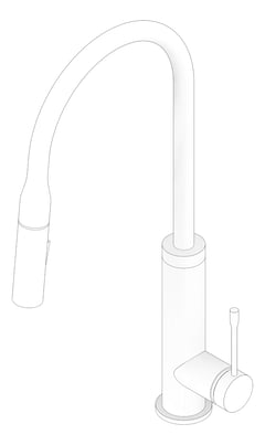 3D Documentation Image of Mixer Sink Phoenix Deja PullOut