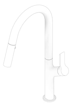 3D Documentation Image of Mixer Sink Phoenix Linq PullOut 316SS