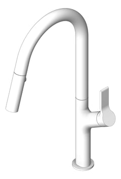 3D Shaded Image of Mixer Sink Phoenix Linq PullOut 316SS