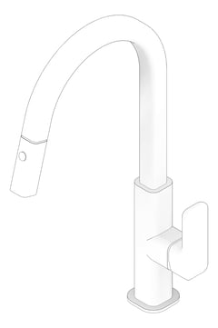 3D Documentation Image of Mixer Sink Phoenix Nuage PullOut 200mm