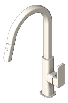 3D Shaded Image of Mixer Sink Phoenix Nuage PullOut 200mm