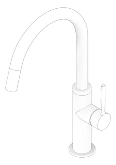 3D Documentation Image of Mixer Sink Phoenix Vask 190mm