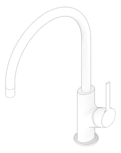 3D Documentation Image of Mixer Sink Phoenix VividSlimlineOval 220