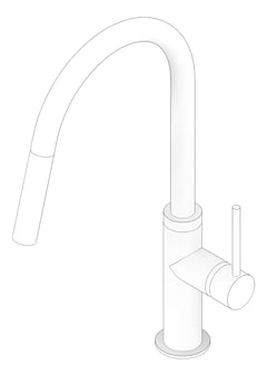 3D Documentation Image of Mixer Sink Phoenix VividSlimline PullOut