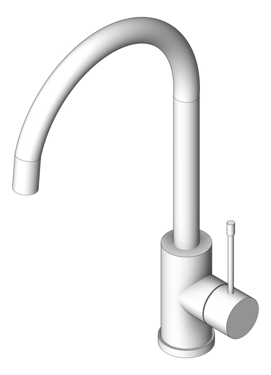 Navigate to Mixer Sink Phoenix VividSlimline SideLever Gooseneck 200mm