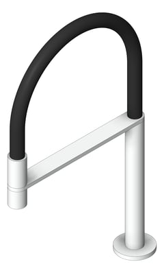 3D Shaded Image of Spout Sink Phoenix Axia Hob FlexibleHose