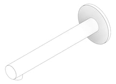 3D Documentation Image of Spout Wall Phoenix VividSlimline316 Bath Basin 180mm