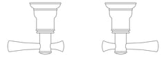 Plan Image of Tap Wall Phoenix Cromford ExtendedSpindles 15mm