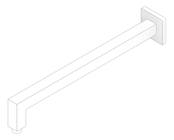 3D Documentation Image of Shower Arm Phoenix Lexi