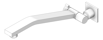 3D Shaded Image of Shower Arm Phoenix Lexi Universal