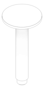 3D Documentation Image of Shower Arm Phoenix Vivid CeilingMount