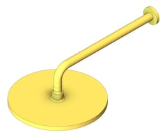 3D Shaded Image of Shower Arm Phoenix Vivid Wall