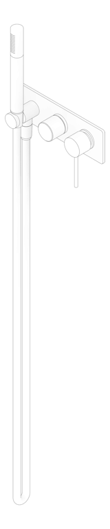 3D Documentation Image of Shower Hand Phoenix VividSlimline