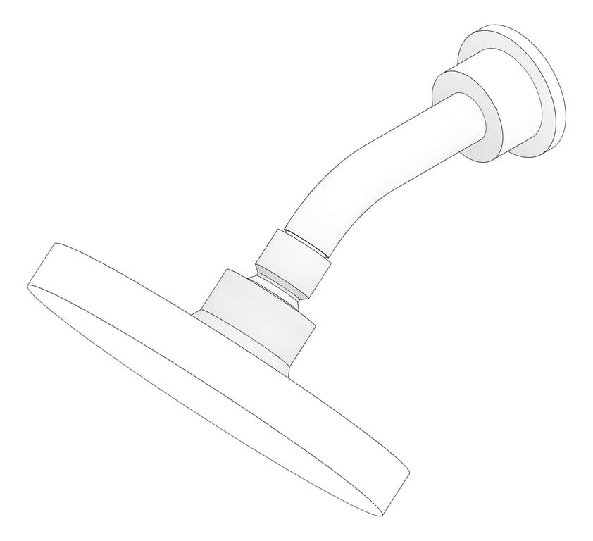 3D Documentation Image of Shower Head Phoenix Pina 150mmRose Round