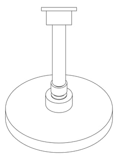 Plan Image of Shower Head Phoenix Pina 150mmRose Round