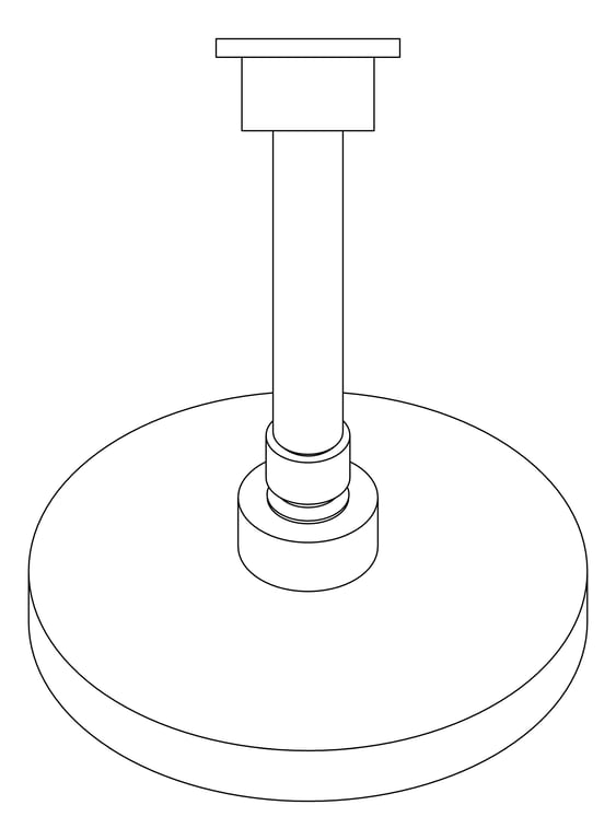 Plan Image of Shower Head Phoenix Pina 150mmRose Round