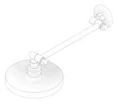 3D Documentation Image of Shower Head Phoenix Pina AllDirectional 150mmRose Round