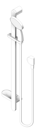 3D Shaded Image of Shower Rail Phoenix NXQuil