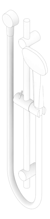 3D Documentation Image of Shower Rail Phoenix Teva