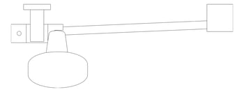 Plan Image of Shower Rail Phoenix VividSlimline Extended