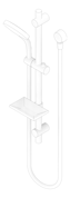 3D Documentation Image of Shower Rail Phoenix Vivid