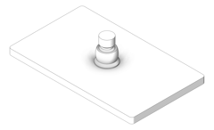 3D Shaded Image of Shower Rose Phoenix Lexi 150x250mm