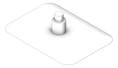 3D Shaded Image of Shower Rose Phoenix Rush