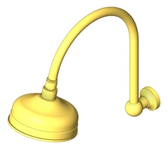 3D Shaded Image of Shower Wall Phoenix Cromford HighRiseArm Rose