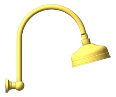 Left Image of Shower Wall Phoenix Cromford HighRiseArm Rose