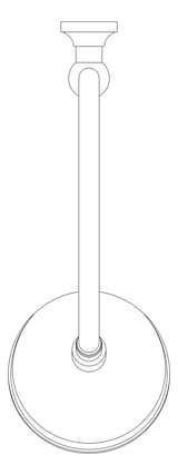 Plan Image of Shower Wall Phoenix Cromford HighRiseArm Rose