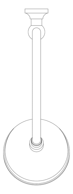 Plan Image of Shower Wall Phoenix Cromford HighRiseArm Rose