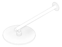 3D Documentation Image of Shower Wall Phoenix VividSlimline 250mmRose